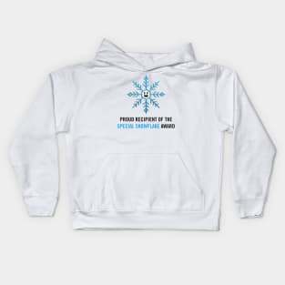 Proud Recipient of the Special Snowflake Award (black) Kids Hoodie